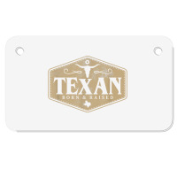 State Of Texas Raised Texan Native Boutique T Shirt Motorcycle License Plate | Artistshot