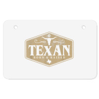 State Of Texas Raised Texan Native Boutique T Shirt Atv License Plate | Artistshot