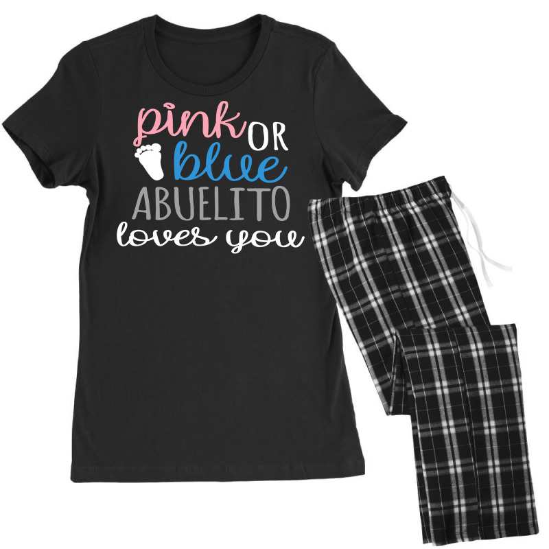 Pink Or Blue Abuelito Loves You Women's Pajamas Set by honeysuckle | Artistshot