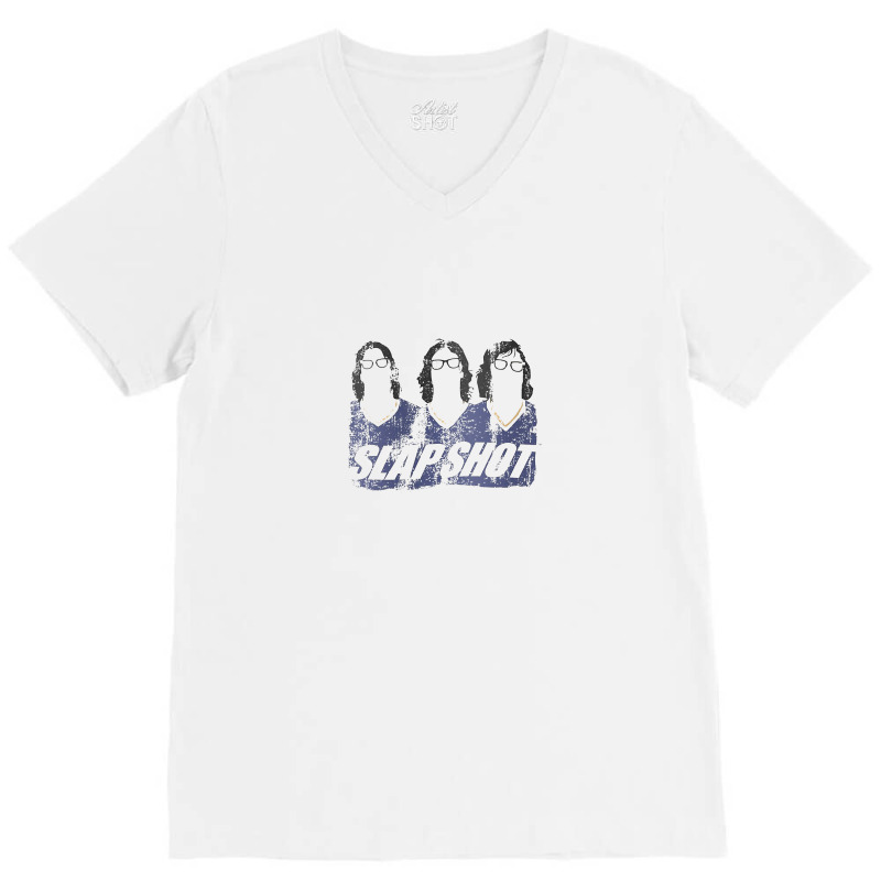 Hanson Brothers Slap Shot! V-Neck Tee by cm-arts | Artistshot