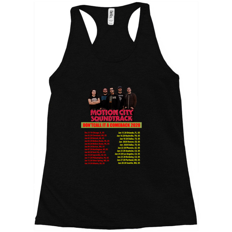 Motion City Soundtrack Tour 2019 2020 Racerback Tank by tejoa | Artistshot