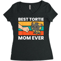 Tortoiseshell Cat Mom Best Tortie Mom Ever Women's Triblend Scoop T-shirt | Artistshot