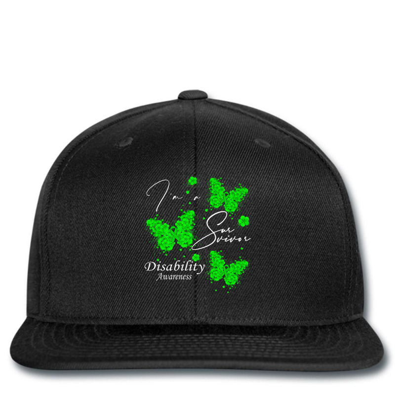 I'm A Survivor Disability Awareness Butterfly Premium T Shirt Printed hat by cm-arts | Artistshot