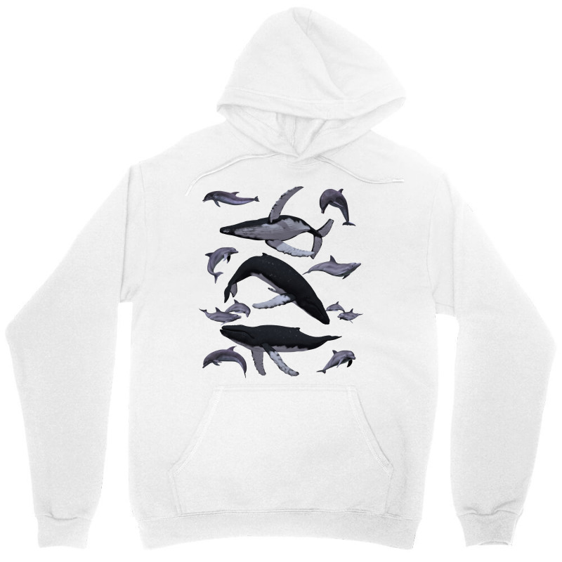 Whale Dolphin Vintage Ocean Life Preppy Marine Biologist Sweatshirt Unisex Hoodie | Artistshot