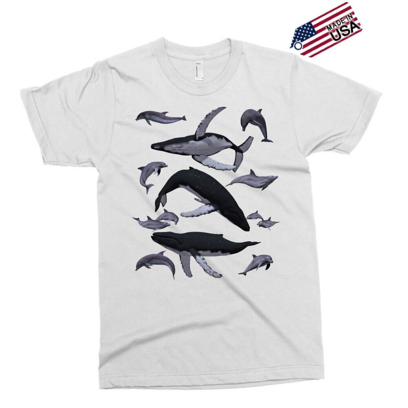 Whale Dolphin Vintage Ocean Life Preppy Marine Biologist Sweatshirt Exclusive T-shirt | Artistshot