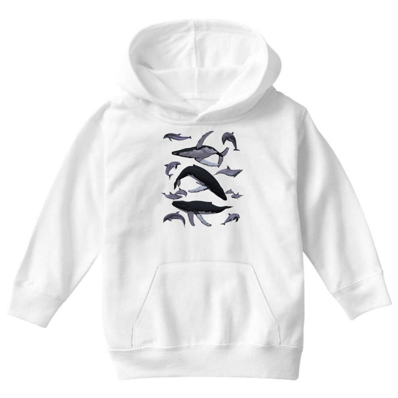 Whale Dolphin Vintage Ocean Life Preppy Marine Biologist Sweatshirt Youth Hoodie | Artistshot