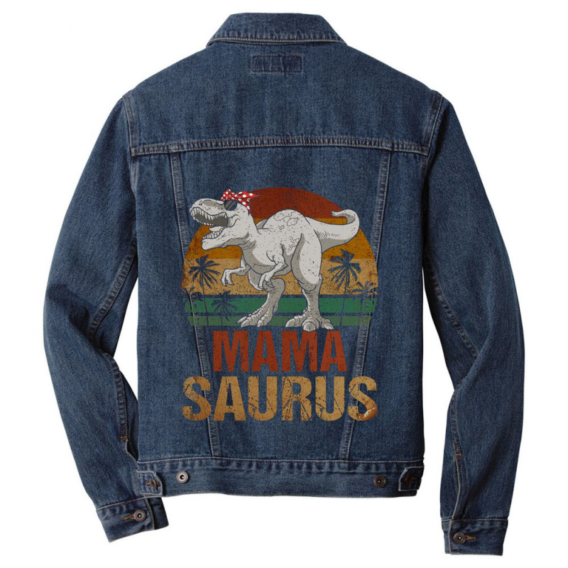 Christmas Mama Saurus Men Denim Jacket | Artistshot