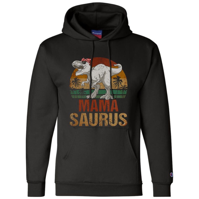 Christmas Mama Saurus Champion Hoodie | Artistshot