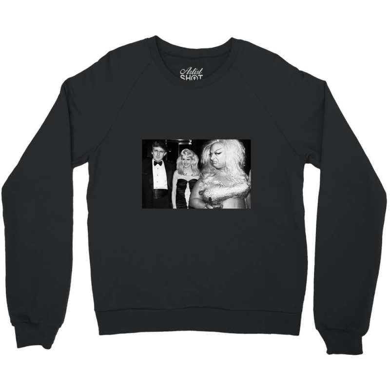 Divine Meets Trump Crewneck Sweatshirt by ElenaMCartasegna | Artistshot