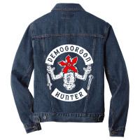 Logotipo Stranger Demogorgon Men Denim Jacket | Artistshot