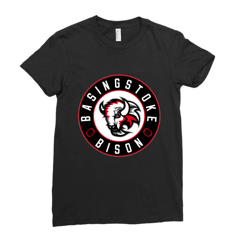 Basingstoke Bison Ice Hockey Ladies Fitted T-Shirt by cm-arts | Artistshot