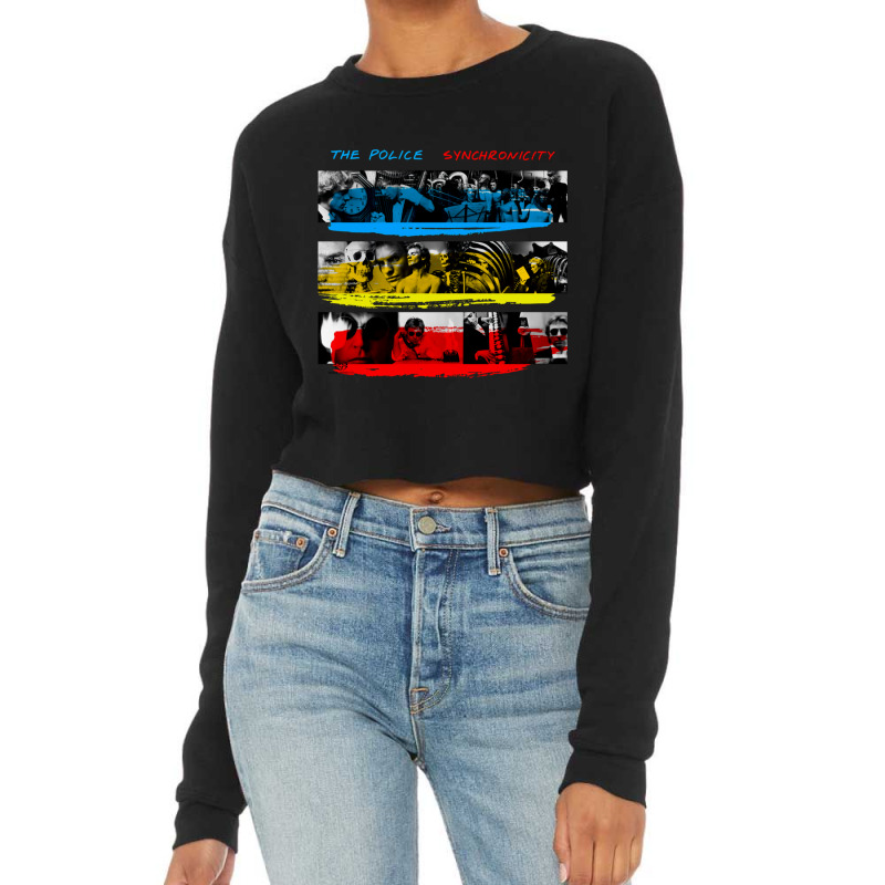 The Police Synchronicity Album Cropped Sweater by cm-arts | Artistshot