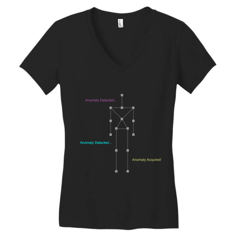 Anomaly Detected - Gray Women's V-Neck T-Shirt by cm-arts | Artistshot