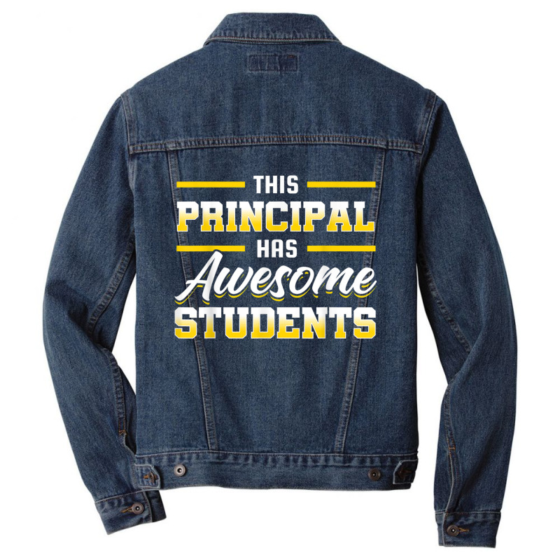 Principal Headmaster Head Teacher Headmistress Men Denim Jacket by SparkleTzeremes | Artistshot