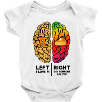 I Love Pi Brain Pi Day Baby Bodysuit | Artistshot