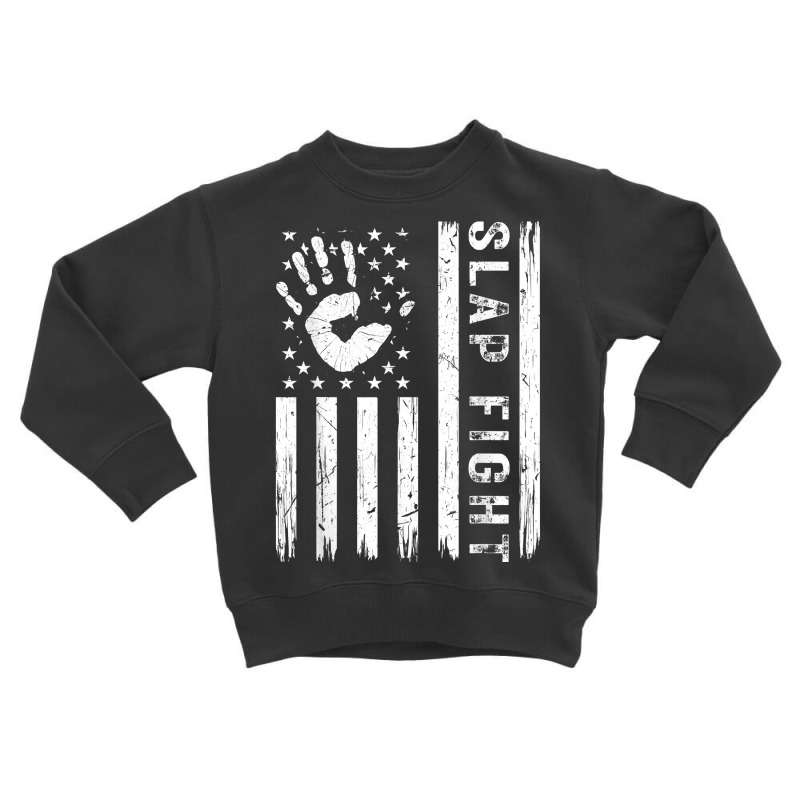 Slap Fight American Flag, Vintage Patriotic Slap Fighting T Shirt Toddler Sweatshirt | Artistshot