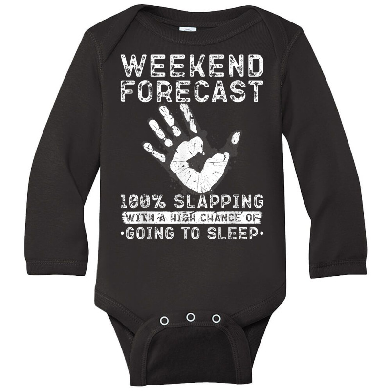 Slap Fight Forecast, Vintage Slap Fighting T Shirt Long Sleeve Baby Bodysuit | Artistshot