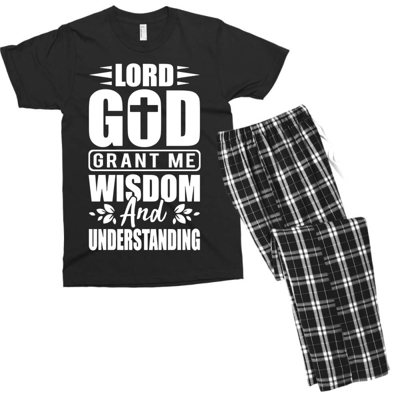 God Grant Me Wisdom  And Understanding Men's T-shirt Pajama Set by Diamond Tees | Artistshot