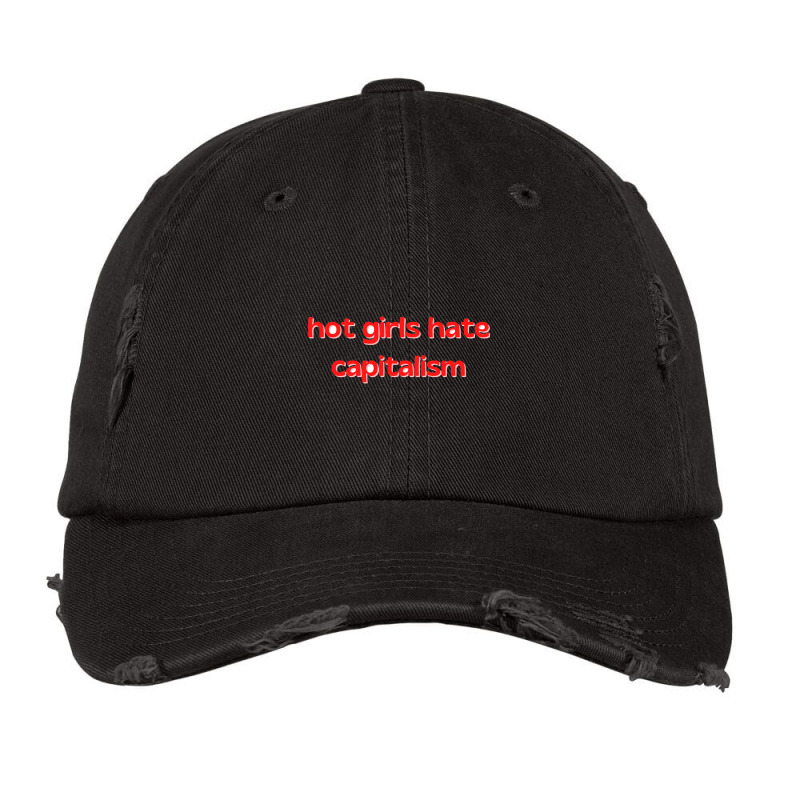 Hate Capitalism Vintage Cap by cm-arts | Artistshot