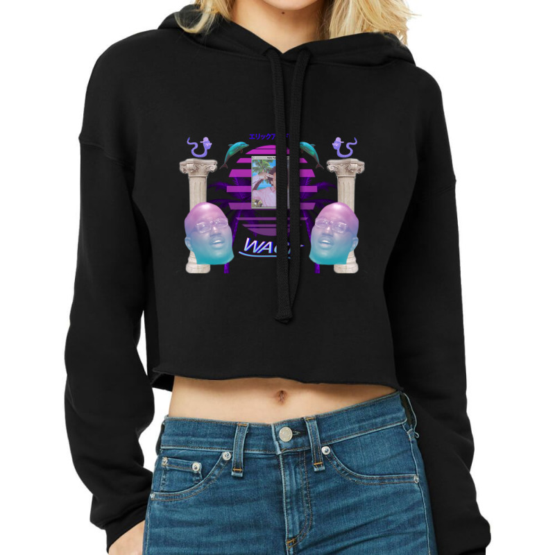 Eric Andre Show Vaporwave Cropped Hoodie by cm-arts | Artistshot