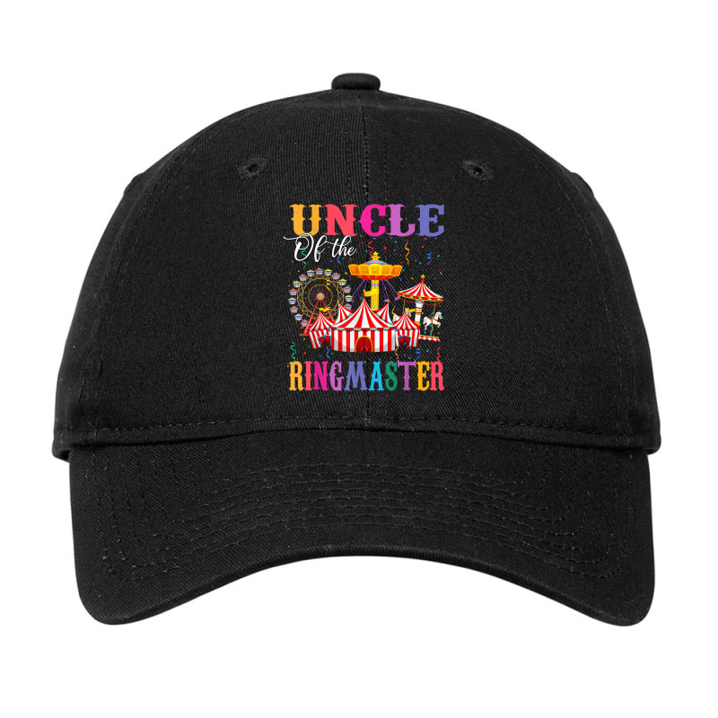 Uncle Of The Birthday Ringmaster Kids Circus Birthday Party T Shirt Adjustable Cap by cm-arts | Artistshot