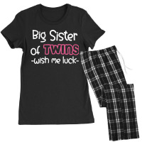 Kids Big Sister Of Twins Promoted To Big Brother Women's Pajamas Set | Artistshot