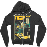 Programmer Samurai Warrior Computer Zipper Hoodie | Artistshot