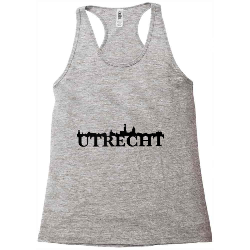 Utrecht Netherlands City Skyline Silhouette Outline Sketch Tank Top Racerback Tank by cm-arts | Artistshot