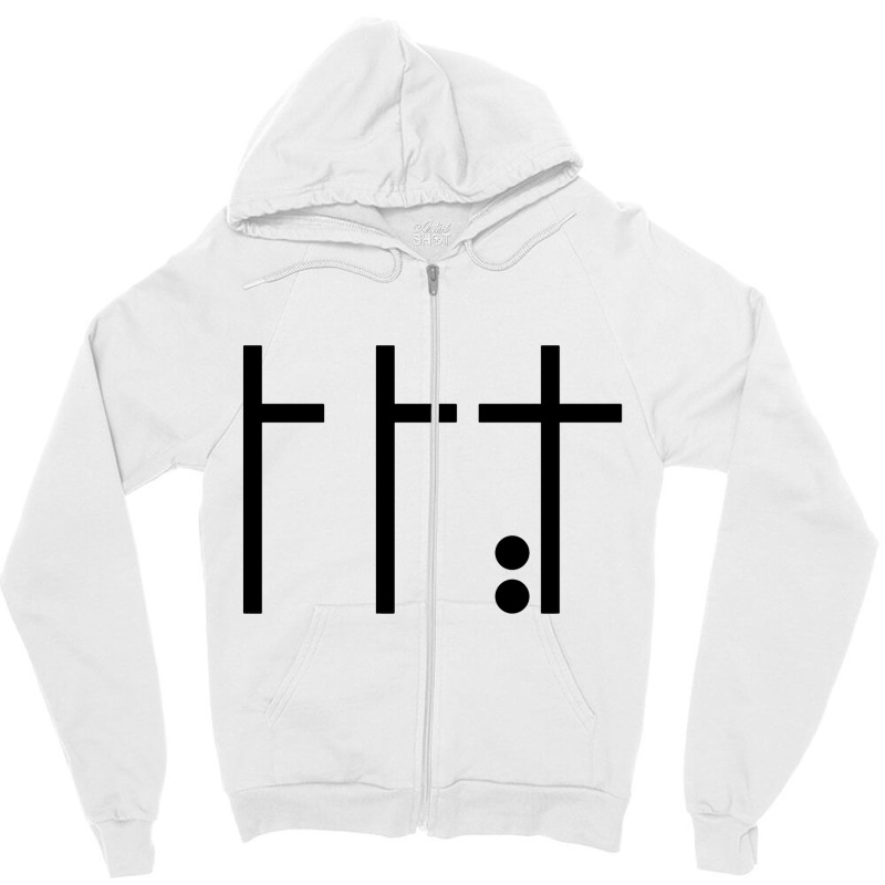 Holy Cross Background White Zipper Hoodie | Artistshot