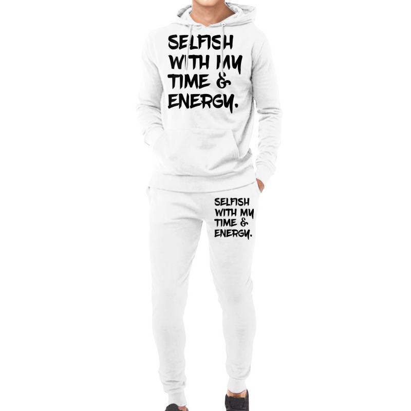 Womens Selfish With My Time & Energy V Neck T Shirt Hoodie & Jogger set by nyce | Artistshot