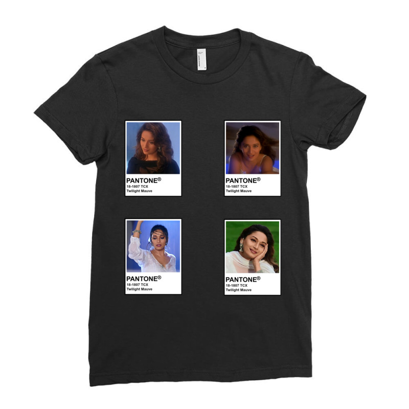 Pantone Madhuri Dixit (dil To Pagal Hai) Ladies Fitted T-Shirt by cm-arts | Artistshot