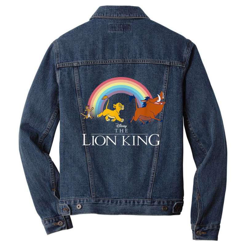 Funny Lion And King Classic Hakuna Matata Copy Men Denim Jacket | Artistshot