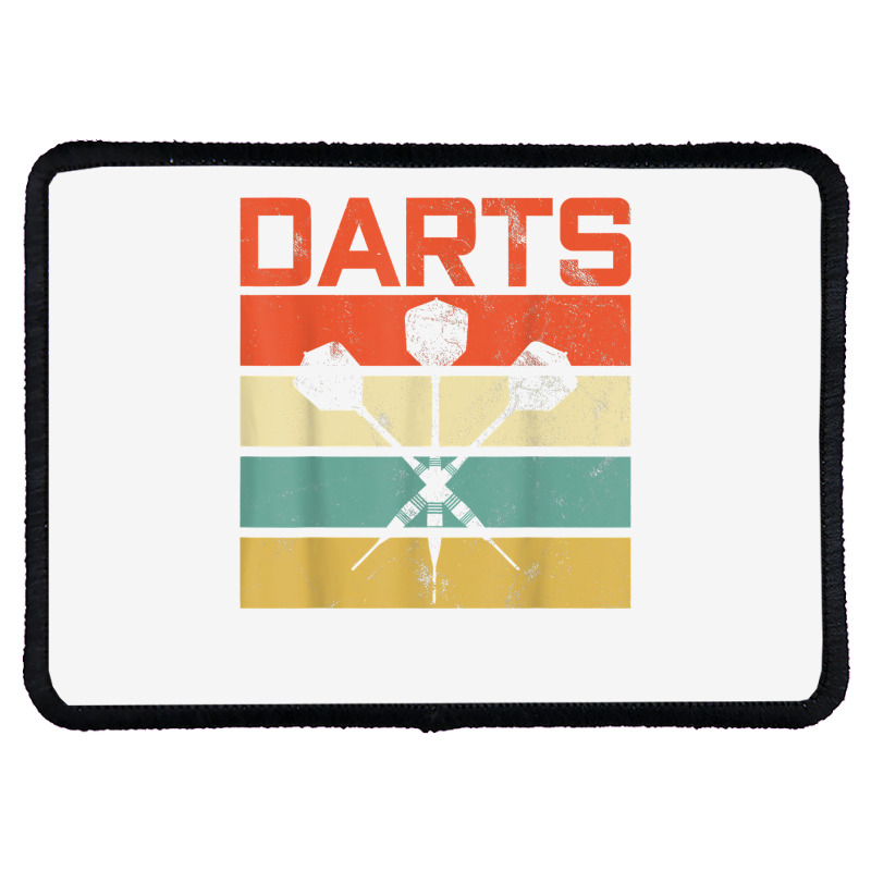 Vintage Darts T Shirt Dart Board Sports Bar Gift T Shir T Shirt Rectangle Patch | Artistshot