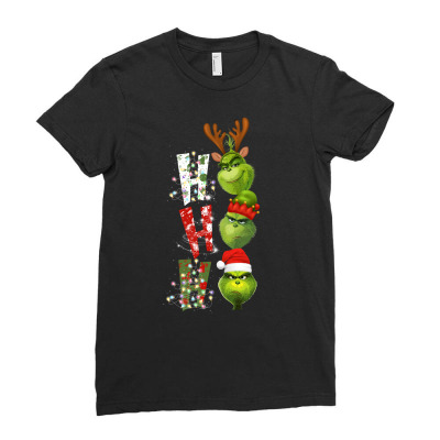 Grinch Ho Ho Ladies Fitted T-shirt Designed By Sengul