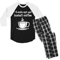 Linux Sudo Aptget Install Coffee Men's 3/4 Sleeve Pajama Set | Artistshot