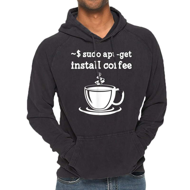 Linux Sudo Aptget Install Coffee Vintage Hoodie by SandraMarianela | Artistshot