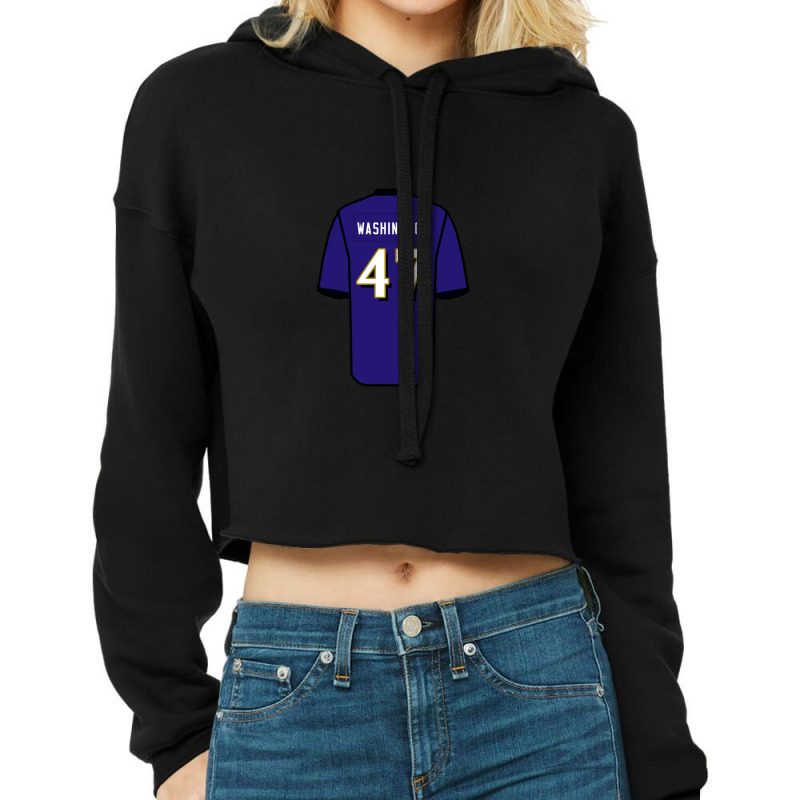 Ar'darius Washington Jersey Cropped Hoodie by MilletteHawks | Artistshot