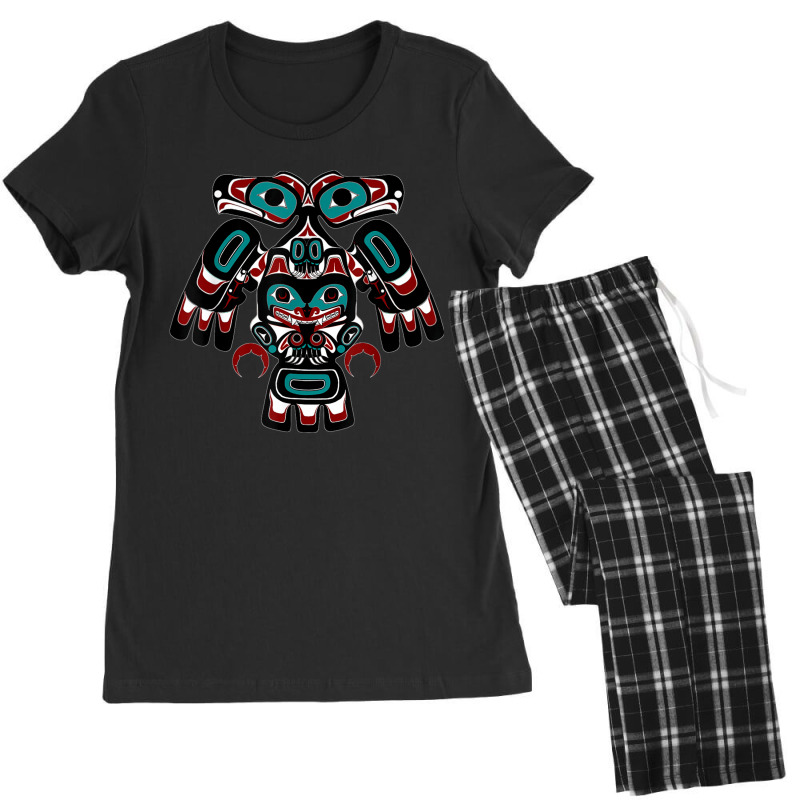 Alaska Native American Indian Tlingit Eagle Bear Clan Spirit Women's Pajamas Set by MechelleMilliken | Artistshot