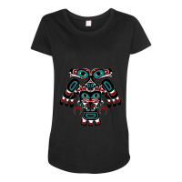 Alaska Native American Indian Tlingit Eagle Bear Clan Spirit Maternity Scoop Neck T-shirt | Artistshot