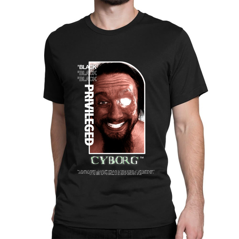 Black Privileged Cyborg - Sam Hyde Premium Classic T-shirt by cm-arts | Artistshot