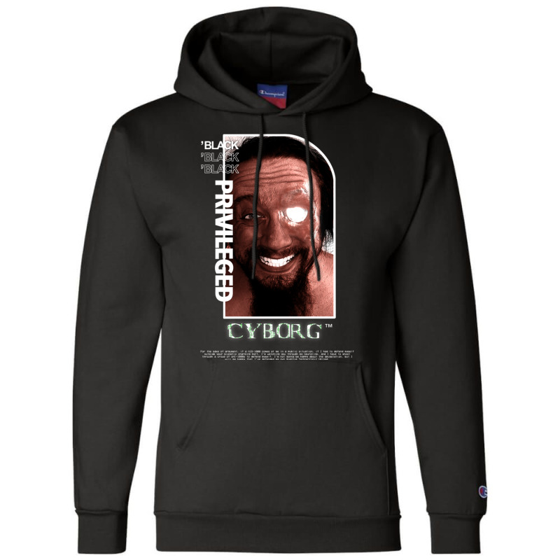 Black Privileged Cyborg - Sam Hyde Premium Champion Hoodie by cm-arts | Artistshot