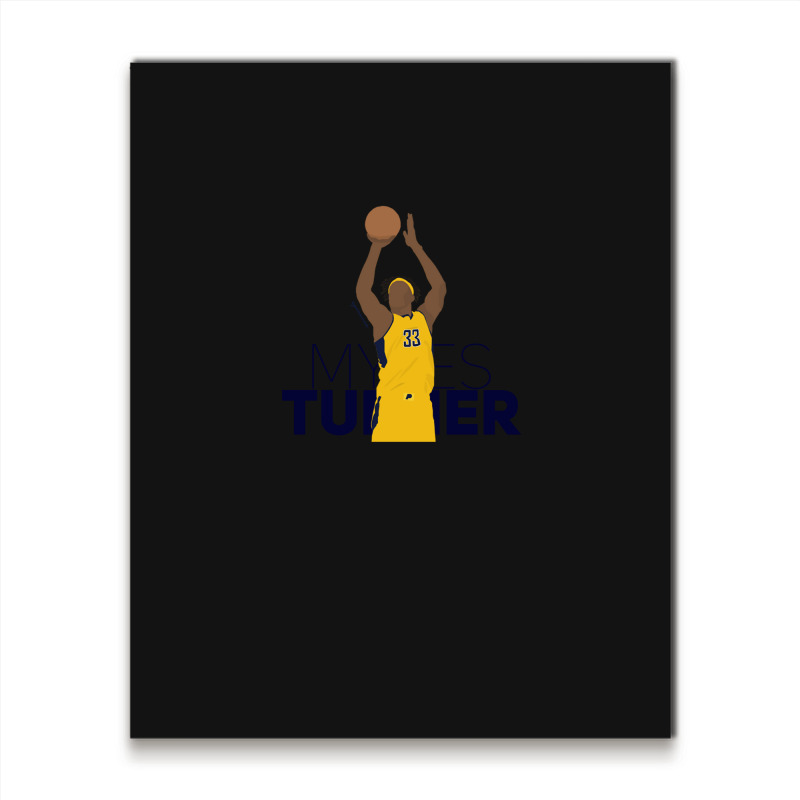 Myles Turner Pacers 1 Metal Print Vertical | Artistshot