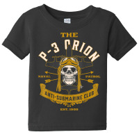 Vintage P 3 Orion Anti Submarine Naval Patrol Aircraft Skull T Shirt Baby Tee | Artistshot