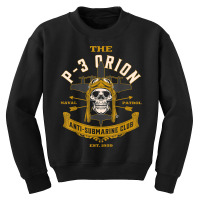 Vintage P 3 Orion Anti Submarine Naval Patrol Aircraft Skull T Shirt Youth Sweatshirt | Artistshot