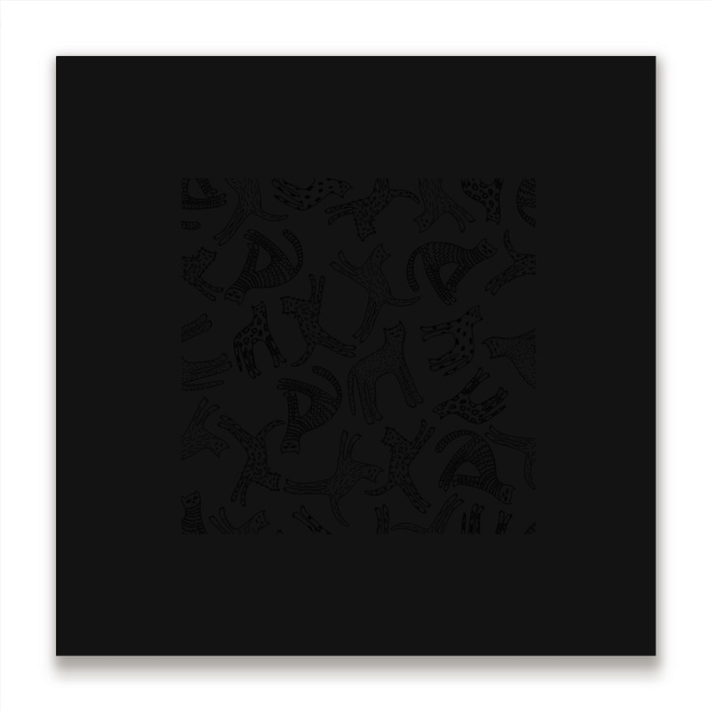 Animals Pattern Product Design Metal Print Square | Artistshot