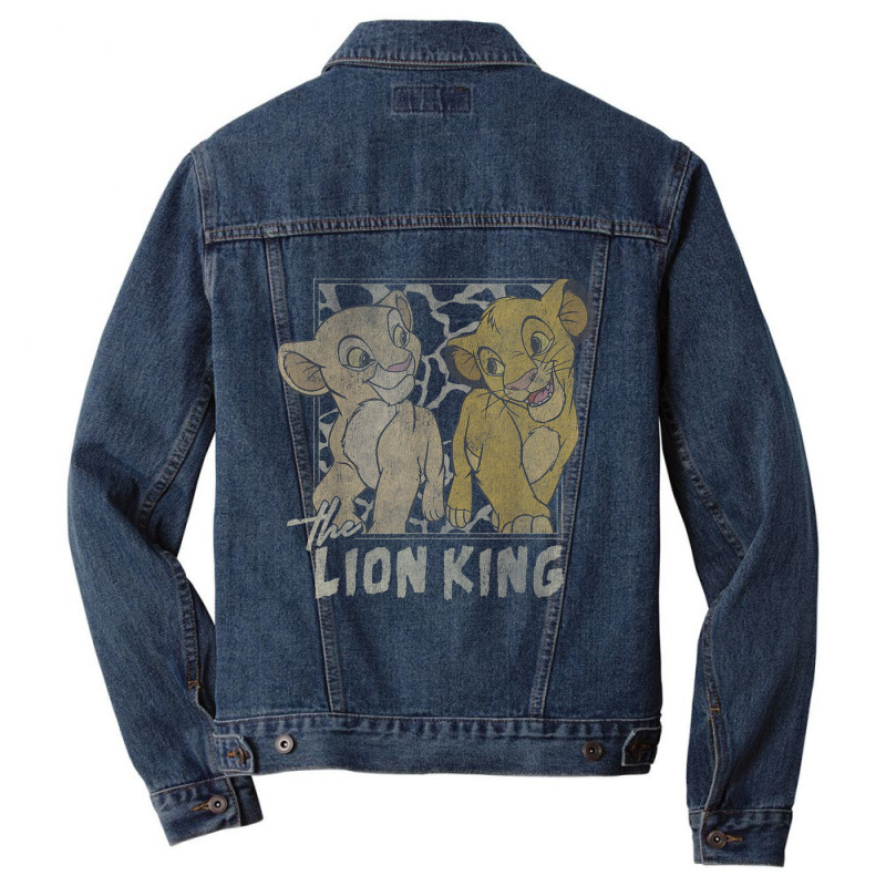 Funny Lion And King Simba And Nala Young Men Denim Jacket | Artistshot