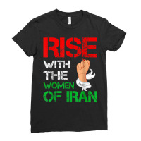 Rise With The Women Of Iran Women Life Freedom Dandelion T Shirt Ladies Fitted T-shirt | Artistshot