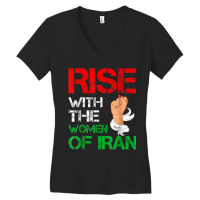 Rise With The Women Of Iran Women Life Freedom Dandelion T Shirt Women's V-neck T-shirt | Artistshot