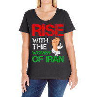 Rise With The Women Of Iran Women Life Freedom Dandelion T Shirt Ladies Curvy T-shirt | Artistshot