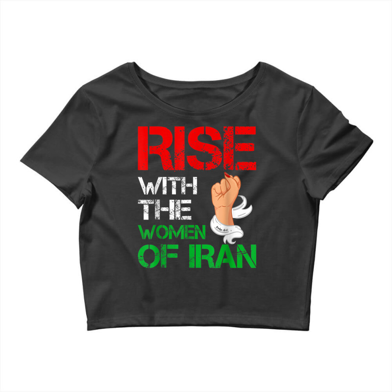 Rise With The Women Of Iran Women Life Freedom Dandelion T Shirt Crop Top by cm-arts | Artistshot